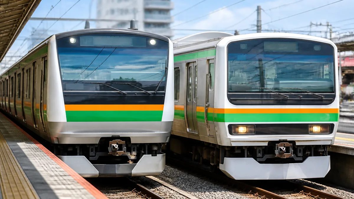 東海道線の車両は2種類だけ｜E233系とE231系の違いが30秒でわかるの解説画像