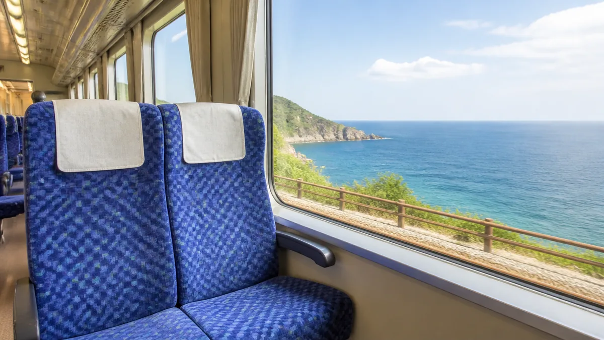 日本海の車窓を満喫するなら何列目のどっち側?おすすめ座席の選び方の解説画像