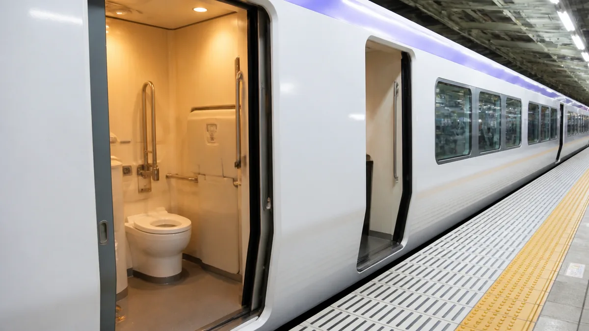 特急あずさのトイレは全部で7両！号車番号を一覧でチェックの解説画像