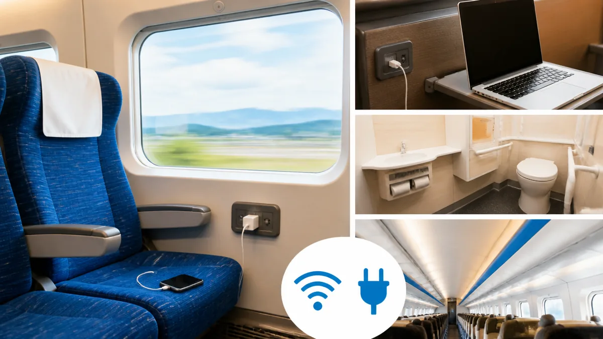コンセント・Wi-Fi・トイレ…車内設備はどこにある？の解説画像