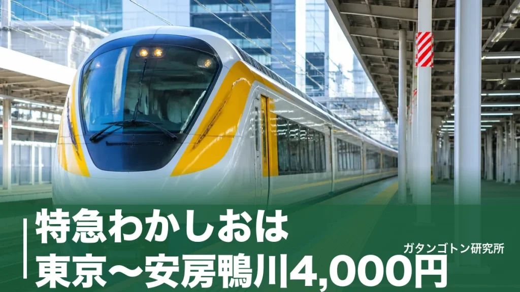 特急わかしおは東京〜安房鴨川4,000円！自由席がない全車指定の乗り方と安くするコツのアイキャッチ画像
