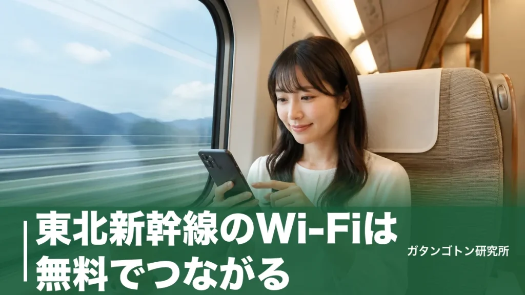 東北新幹線のWi-Fiは無料でつながる！はやぶさ・こまち・つばさの接続方法と切れる区間を全解説のアイキャッチ画像