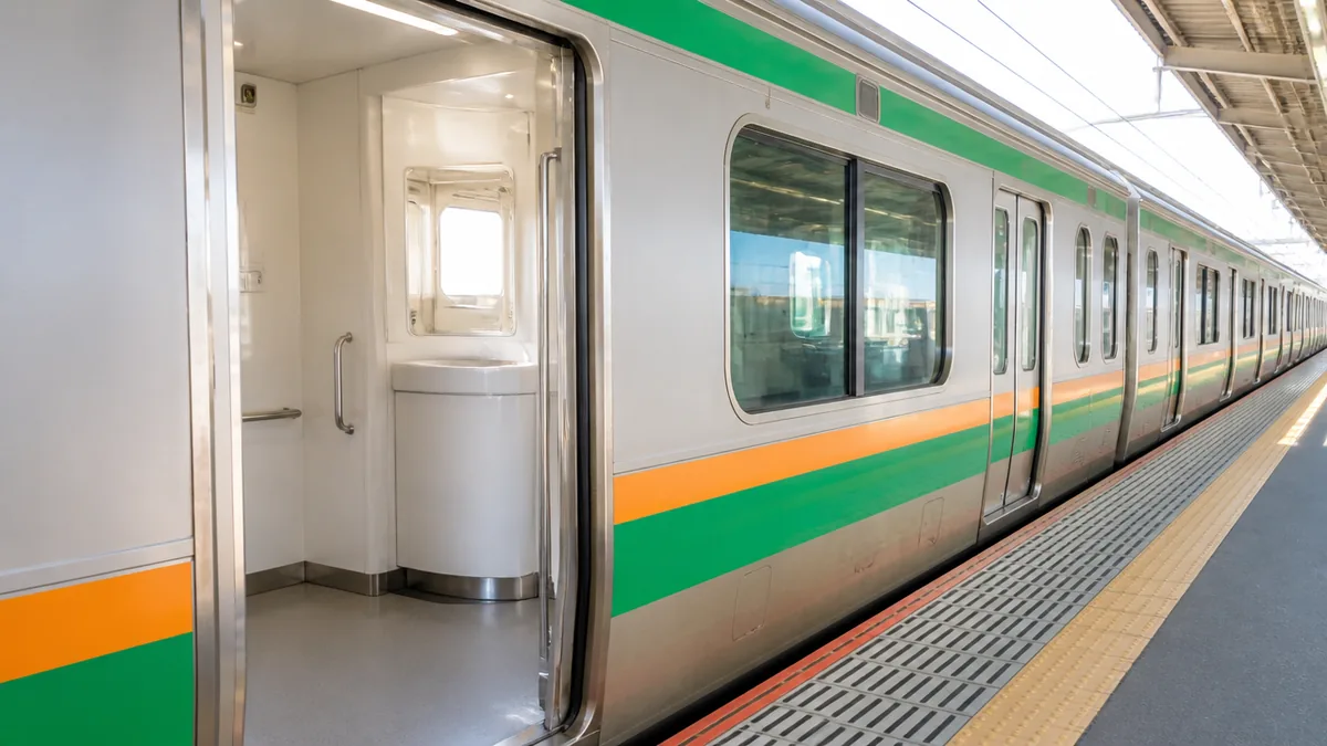 湘南新宿ラインのトイレは1・5・11号車が基本！まず覚える3か所の解説画像