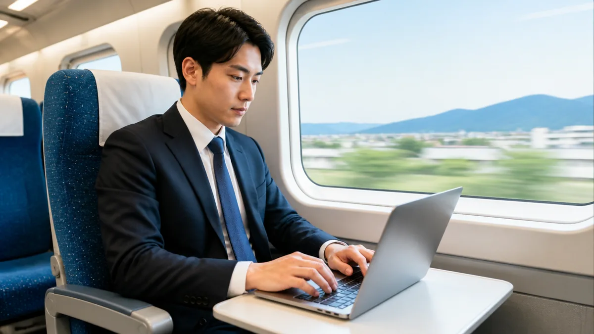 新幹線を走るオフィスにする方法｜S Work車両・ビジネスブース・個室を料金別に全解説のアイキャッチ画像