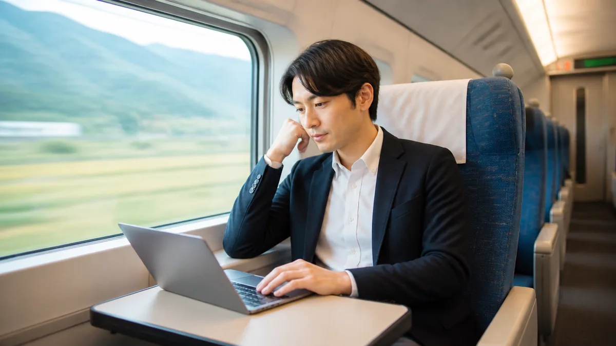 JR東日本は「TRAIN DESK」｜平日なら追加0円で静かな車両の解説画像