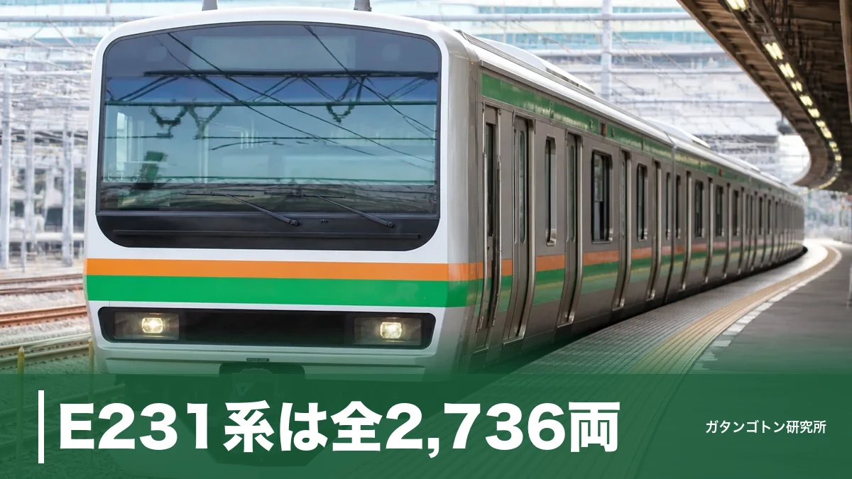 E231系は全2,736両！番台の違い・グリーン車4・5号車・E233系との見分け方を全解説のアイキャッチ画像