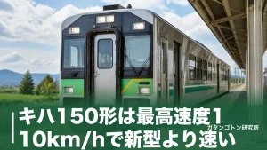 キハ150形は最高速度110km/hで新型より速い！全27両の運用路線と0番台100番台の違いのアイキャッチ画像