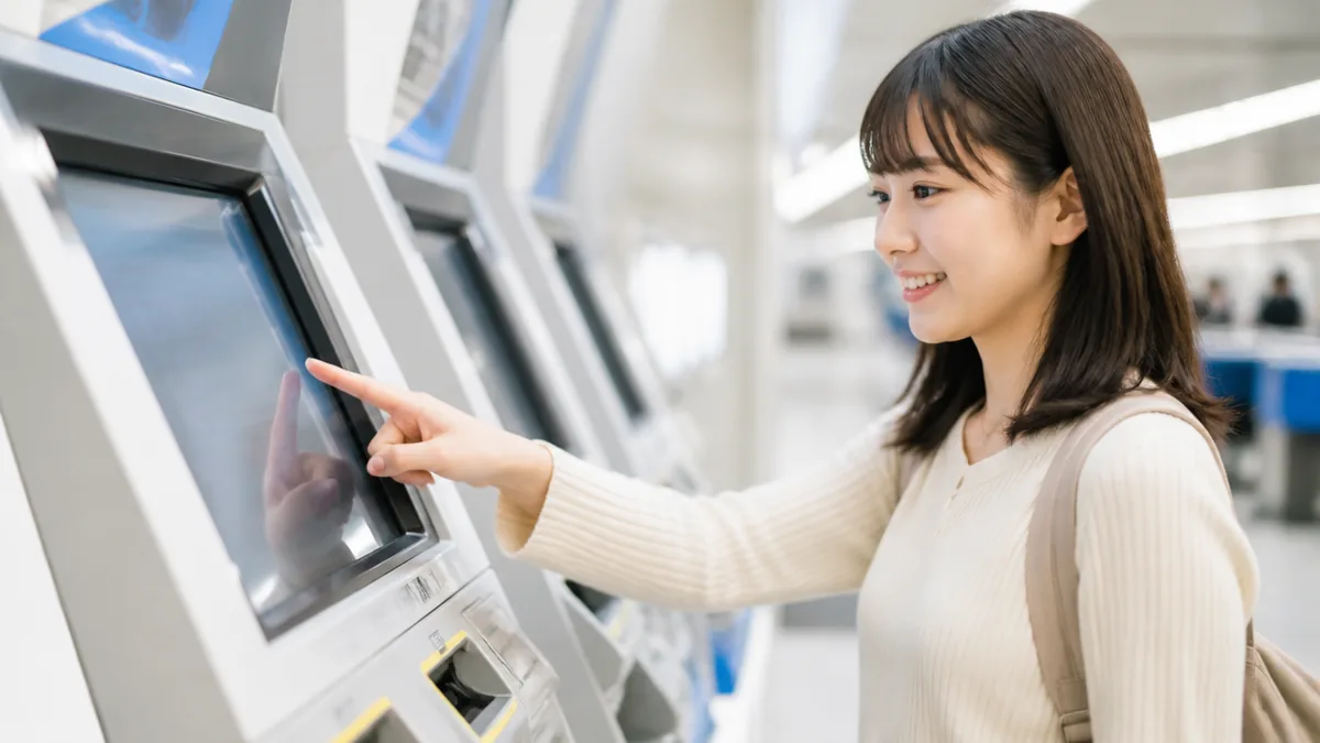 指定席券売機での買い方は4ステップ｜画面の順番どおりに解説の解説画像