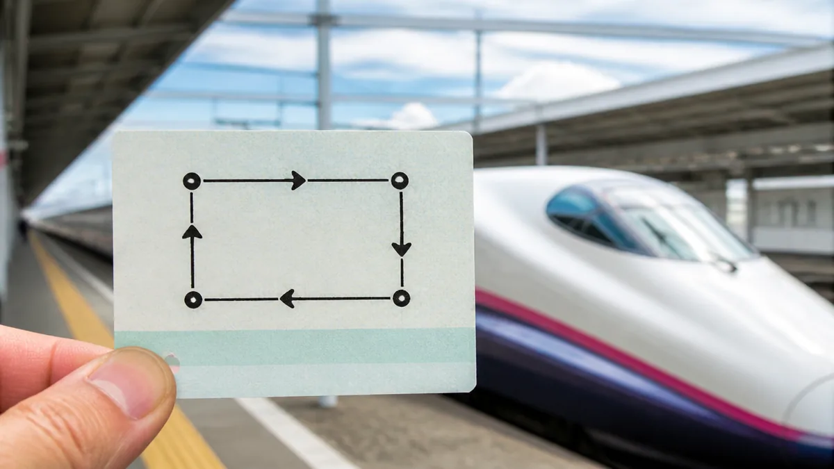 切符の一筆書きとは？1枚の乗車券でぐるっと回れる仕組みの解説画像