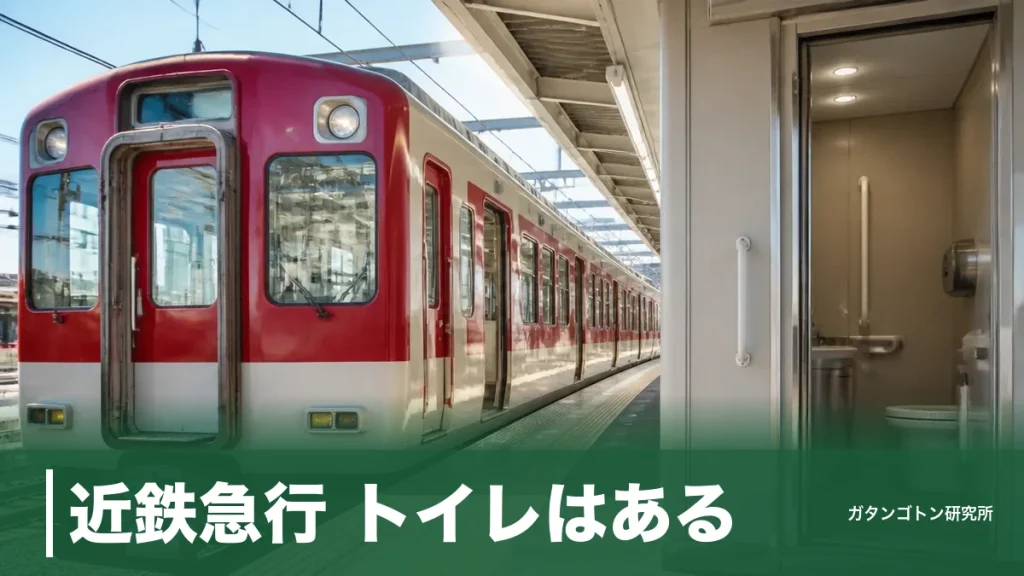近鉄急行 トイレはある？名古屋線は全列車付き・大阪線は行き先次第を全解説のアイキャッチ画像