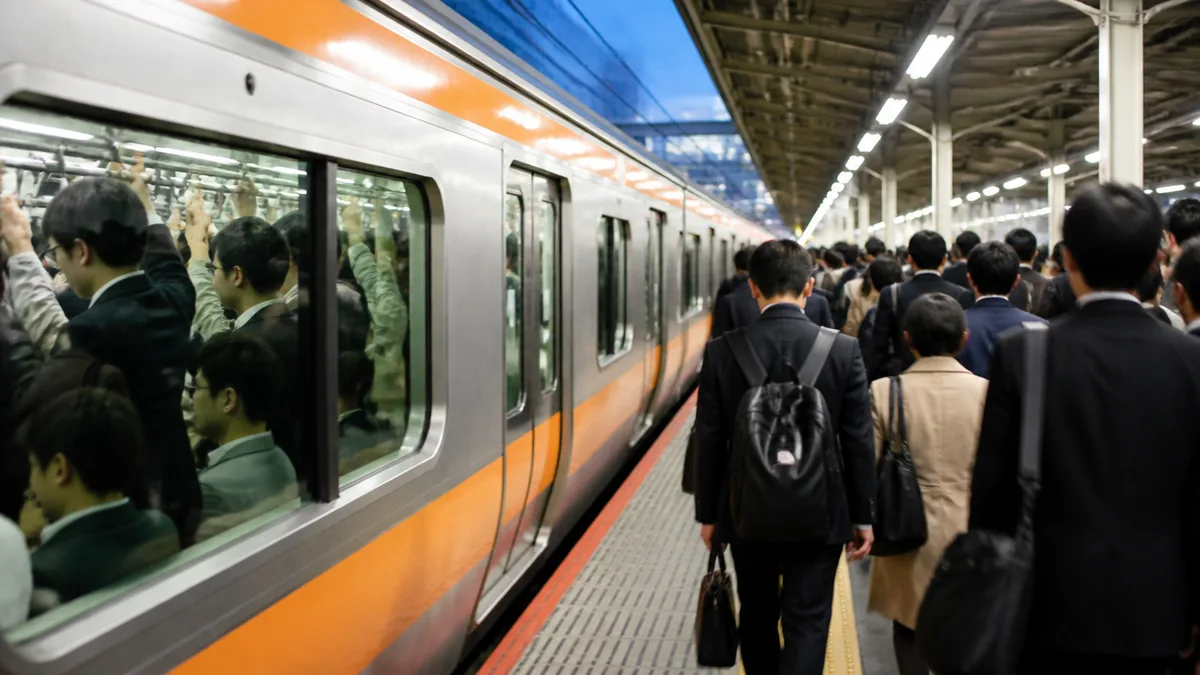 帰宅ラッシュは18時台と20時台どっちが混む？夕方〜夜の実態の解説画像