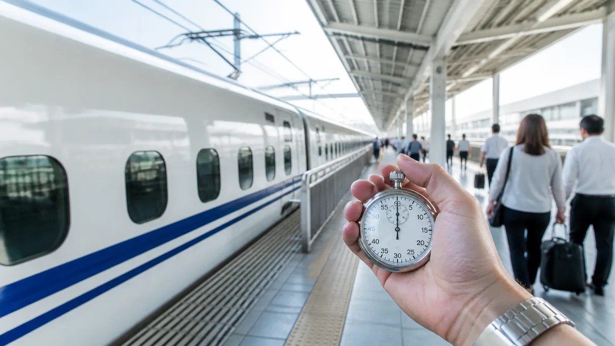 のぞみ・ひかり・こだまで停車時間はどれだけ違う？の解説画像
