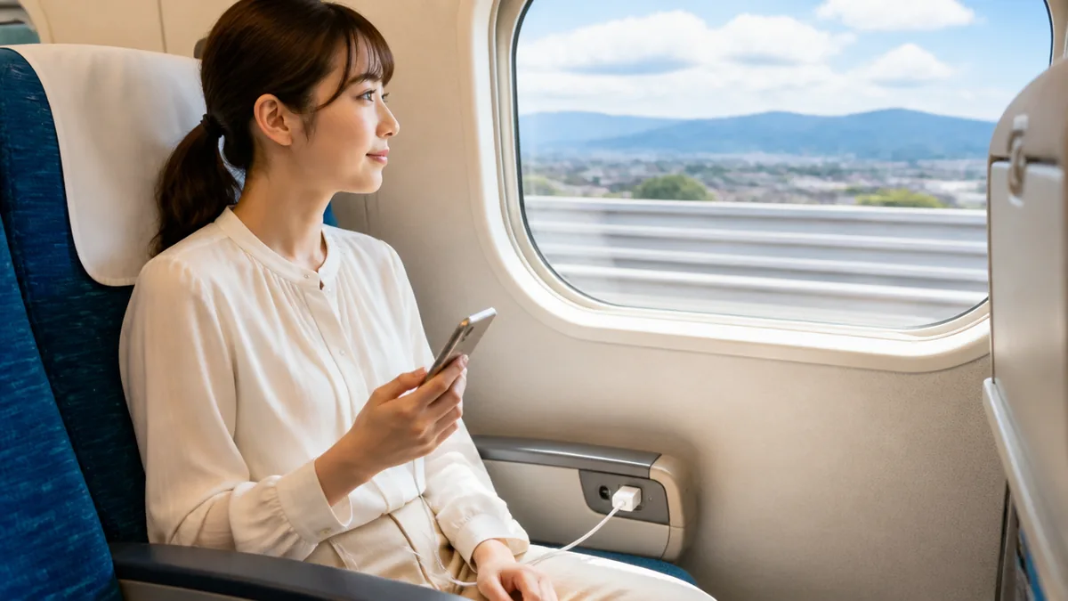 全席指定の日は自由席ゼロ！充電できる席の取り方が変わる期間の解説画像