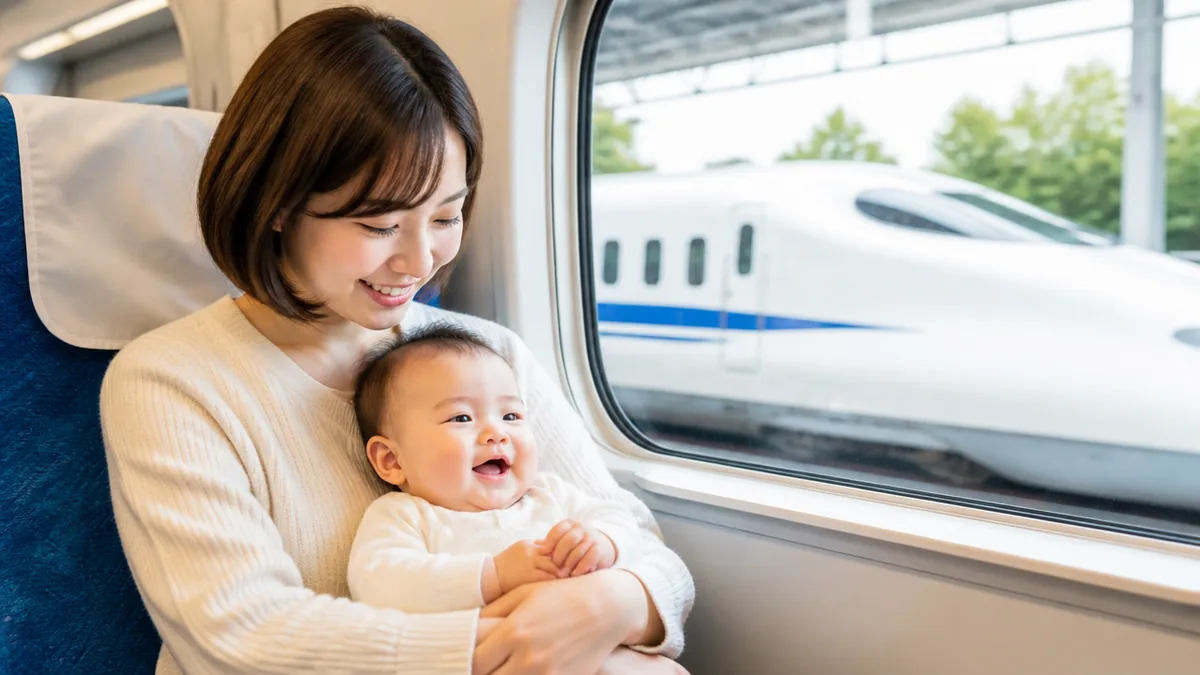 新幹線はいつから乗れる？赤ちゃんもOK・有料は小学校入学からの年齢ルールと3つの例外のアイキャッチ画像